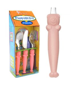 Posate Acciaio Rosa Pz 3 Baby Pappallegra Eme