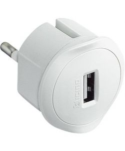 Bticino Kit - Adattatore Spina Standard Tedesca Presa Usb 1,5A Bianco