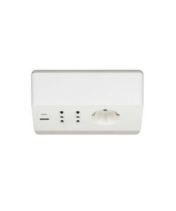 Bticino Multipresa Bianca - con 2 Prese 2P+T - 1 Presa Shucko + 2 USB