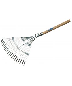 Agef Rastrello Scopa Regolabile 21 Denti - Zincato - 39-48/29 cm