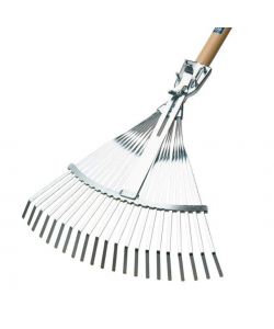 Agef Rastrello Scopa Regolabile 21 Denti - Zincato - 39-48/29 cm