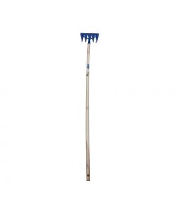 Agef Rastrello Estirpatore con Manico in Faggio 150 cm e Testa in Acciaio - Ideale per Diserbo Facile