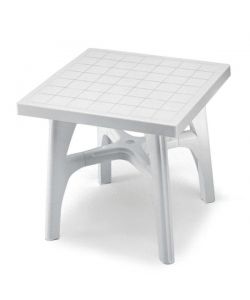 Tavolo resina quadroma x bianco 80 x 80