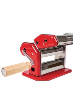 Imperia Macchina Pasta Manuale Acciaio Rossa - Taglierina Duplex 150mm