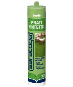 Saratoga Silicone sigillante verde per erba sintetica 290 ml resistente UV