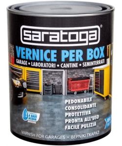 Saratoga Vernice per Box Resistente e Protettiva - Grigio - 750 ml