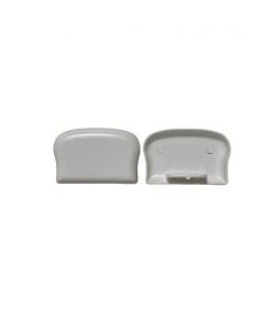 Pircher Terminale Sagomato Bianco 55x35 mm Confezione 2 Pezzi