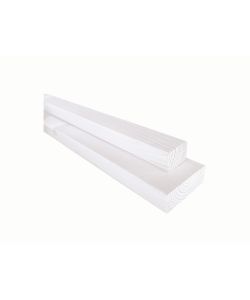 Pircher Listello Abete Piallato 20x80x1000 mm Bianco Finitura Liscia