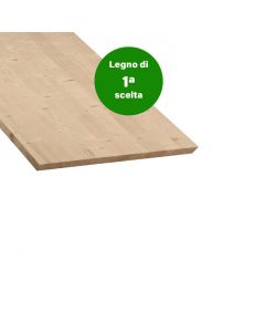 Tavola lamellare abete 60x300 cm spessore 27 mm grezza levigata