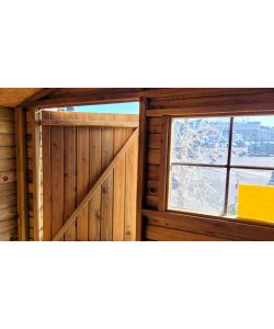 Pircher Casetta in Pino - 203x154 cm - Con Porta e Finestra