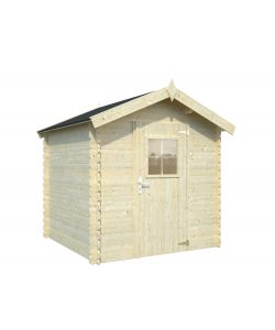 Pircher Casetta da Giardino Flipper in Abete Naturale Blockhaus - 205x205x217 cm