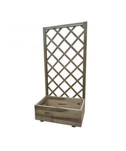 Pircher Fioriera con Griglia - Conifera Impregnata - 70x35x140 cm