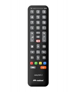 Meliconi Telecomando Universale 2 in 1 Nero per TV e Decoder