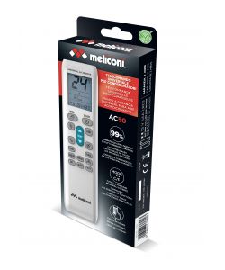 Meliconi Telecomando Universale AC50 per Climatizzatori Grigio 20cm