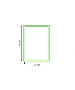 Bubola e Naibo Cornice Beta legno rosso 35x50 cm con vetro protezione
