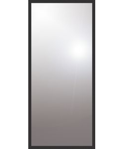 Specchiera con cornice nero 30x120cm
