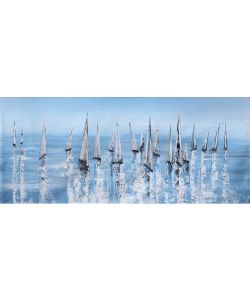 Dipinto su Tela Regata Velica 65x150 cm Elegante Decorazione