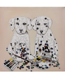 Dipinto su tela PAINTED PUPPIES