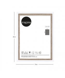 Bubola e Naibo Cornice Unika 18x24 cm Legno Bianco e Naturale