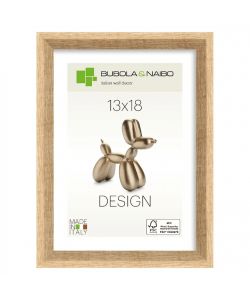 Cornice foto legno effetto quercia 13x18 cm rettangolare naturale