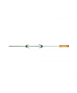 Ompagrill Spiedo a Mano per Barbecue 80 cm Acciaio Inossidabile 2 Forchette