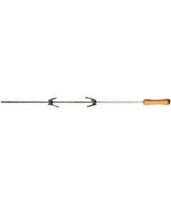 Ompagrill Spiedo a Mano 80 cm Acciaio Inossidabile con 2 Forchette