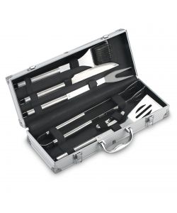 Set valigetta 6 accessori barbecue