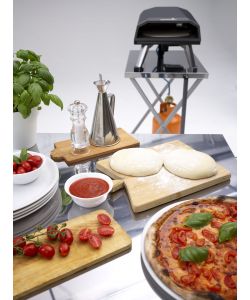 Ompagrill - Forno a Gas Portatile per Pizza Vesuvio, Nero, 31x40 cm