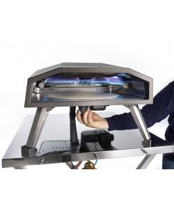Ompagrill - Forno a Gas Portatile per Pizza Vesuvio, Nero, 31x40 cm