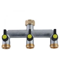 Presa 3 Rubinetti 3/4F + 3/4M    Ottone 468B Aquatech
