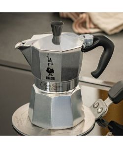 Bialetti Caffettiera Moka Express Restyling 1/2 Tazza Alluminio