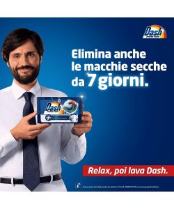 Dash Power Pods Detersivo Lavatrice 19 Capsule Colorati Igienizzanti
