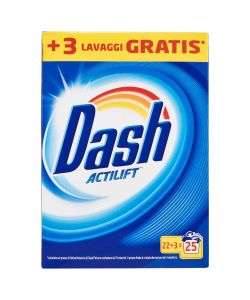 Dash Detersivo Lavatrice Polvere Actilift 23 Lavaggi 1150 g Bianco