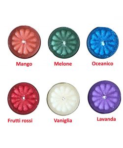 CERERIA DI GIORGIO Tealight Profumati Verde Melone 3.8x3.8 cm - 12 Pz