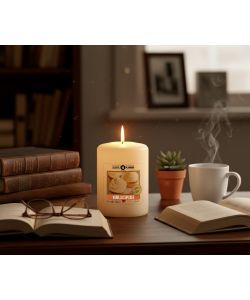 CERERIA DI GIORGIO Cero Profumato Vaniglia e Cupcake Beige 7x9 cm