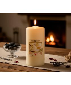 CERERIA DI GIORGIO Cero Profumato Vaniglia e Cupcake Beige 15 cm