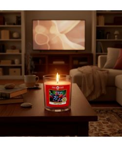 Cereria di Giorgio - Candela profumata in bicchiere 7x8 cm Frutti Rossi - Bianco