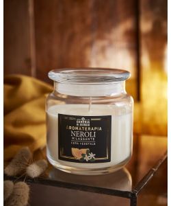 CERERIA DI GIORGIO Candela profumata giara 10x10 cm cera vegetale gialla Neroli