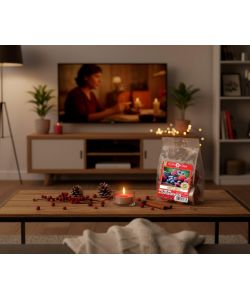 CERERIA DI GIORGIO Tealight profumato Frutti Rossi 12 pz rotondi 3.6 cm