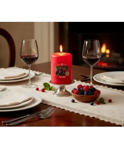 CERERIA DI GIORGIO Candela profumata Frutti Rossi 7 cm Rosso 52h