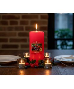 CERERIA DI GIORGIO Candela profumata Frutti Rossi 6x15 cm senza allergeni