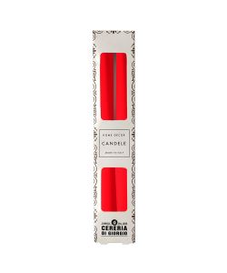 CERERIA DI GIORGIO Candele Coniche Rosse 2 Pz 25 cm Inodore Decorazione