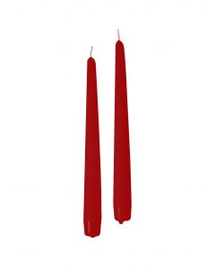 CERERIA DI GIORGIO Candele Coniche Bordeaux 25 cm 2 pz per Decorazione