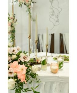 CERERIA DI GIORGIO Candele Coniche Panna 25 cm 2 Pz per Decorazione