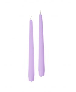 CERERIA DI GIORGIO Candele Coniche Lavanda 25 cm 2 pz Inodore Decorazione