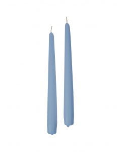 CERERIA DI GIORGIO Candele Coniche Dusty Blue 25 cm 2 pz in Cera di Paraffina