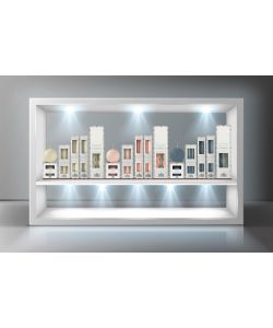 CERERIA DI GIORGIO Candele decorative scanalate bianche 25 cm 2 pz