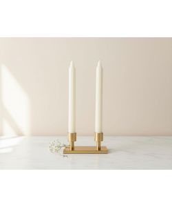 CERERIA DI GIORGIO Candele decorative scanalate Panna 25 cm 2 Pz