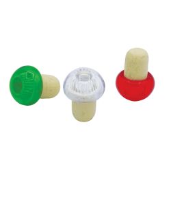 Tappi Kristal Sughero con Testa Plastica 33 mm 2 Pezzi