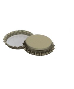 Tappi a corona oro diam. 29 mm confezione 100 pz per bottiglie standard